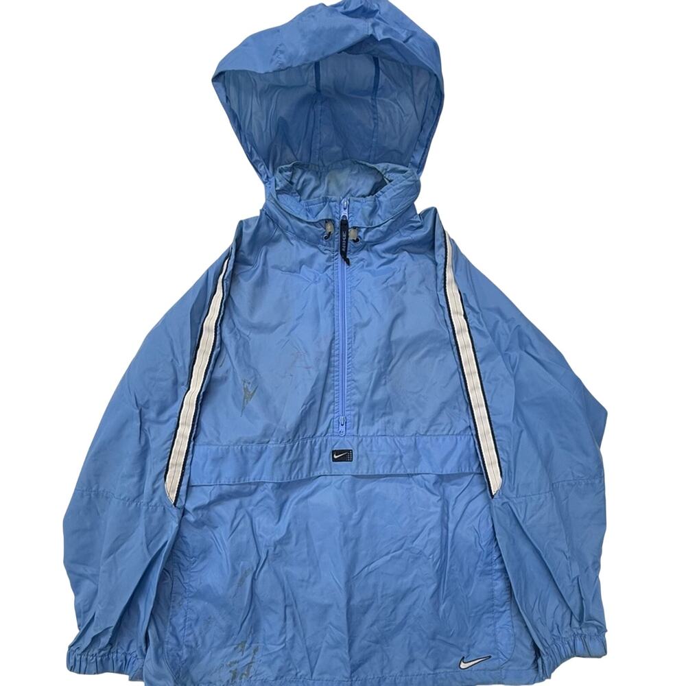 Nike Light Blue Jacket with Black Swoosh Patch